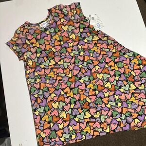 New Old Stock Kids LuLaRoe Scarlett Candy Hearts Size 12